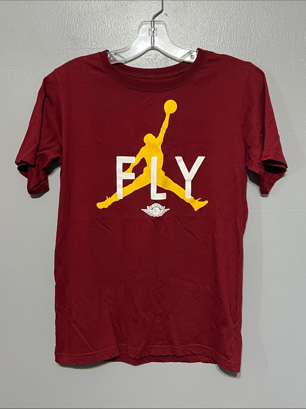 Nike Fly Air Jordan Burgundy T-Shirt Boy’s Large 13-14